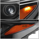 2018-2021 Chevrolet Equinox Projector LED DRL Headlights Black Housing