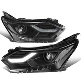 2018-2021 Chevrolet Equinox Projector LED DRL Headlights Black Housing