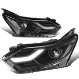 2018-2021 Chevrolet Equinox Projector LED DRL Headlights Black Housing