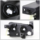 06-10 Dodge Charger Black Housing Clear Corner Headlights 4PC
