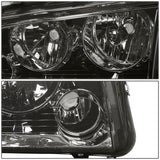 2006-2010 Dodge Charger Smoke Housing Headlights with Clear Corner