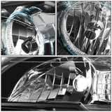2008-2012 Chevrolet Malibu Black Housing Headlights with Amber Corner