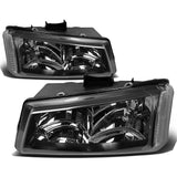 03-06 Chevrolet Silverado/Avalanche Black Housing Headlights 2PC