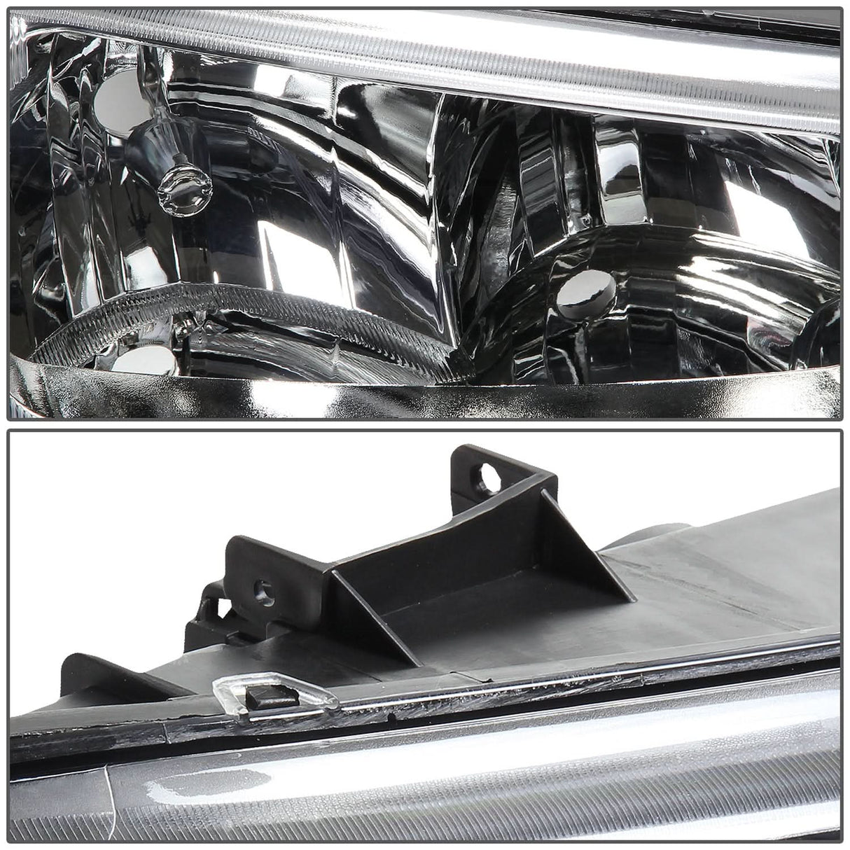 03-06 Chevy Silverado Avalanche Chrome Headlights w/ Amber Corner
