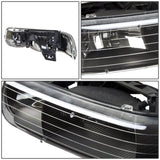 99-06 Chevrolet Silverado Suburban Tahoe Black Housing Headlights