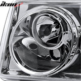 2005-2010 Chrysler 300 Clear Chrome Front Projector Head Lights Pair