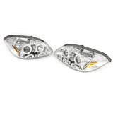 2005-2010 Chevy Cobalt 2007-2009 Pontiac G5 2005-2006 Pursuit LED Halo Head Lights Chrome Housing Clear Lens Pair