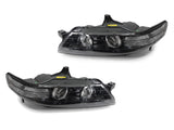 2007-2008 Acura Tl Black Clear D2s Housing Projector Headlight W/ Zkw-R Lens