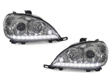 2002-2005 Mercedes ML Class Euro Look Chrome Projector Headlights w/ LED