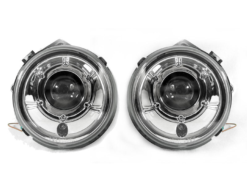 2002-2006 Mercedes G-Class Facelift Look Chrome Projector Headlights