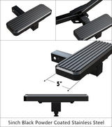 Stainless Steel Rear Hitch Step Universal Class 3 Hitch Step, 5-Inch iStep Style Rear Hitch Step, 14-inch Long HS09CAA2H