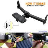 Stainless Steel Rear Hitch Step Universal Class 3 Hitch Step, 5-Inch iStep Style Rear Hitch Step, 14-inch Long HS09CAA2H