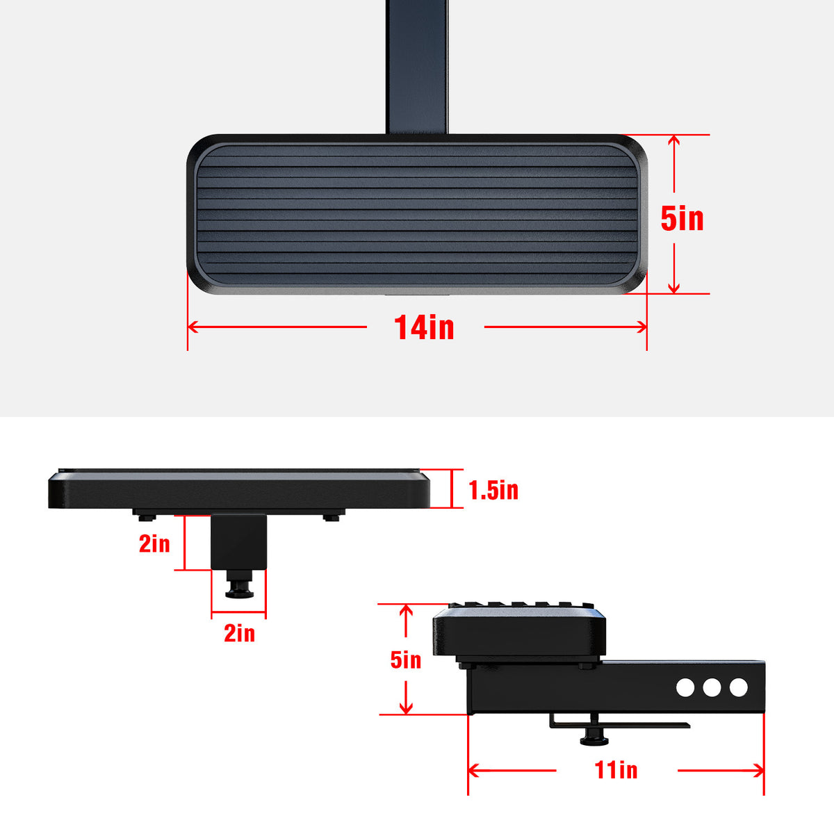 Stainless Steel Rear Hitch Step Universal Class 3 Hitch Step, 5-Inch iStep Style Rear Hitch Step, 14-inch Long HS09CAA2H