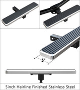 Stainless Steel Rear Hitch Step Universal Class 3 Hitch Step, 5-Inch iStep Style Rear Hitch Step, 26-inch Long HS09CAB4C