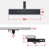 Stainless Steel Rear Hitch Step Universal Class 3 Hitch Step, 5-Inch iStep Style Rear Hitch Step, 26-inch Long HS09CAB4C