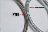 4AN PTFE 3' turbo braided oil feed line