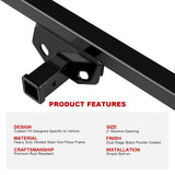 Carbon Steel Rear Hitch Class 3 1998-2003 Toyota Sienna   HT18CBG58