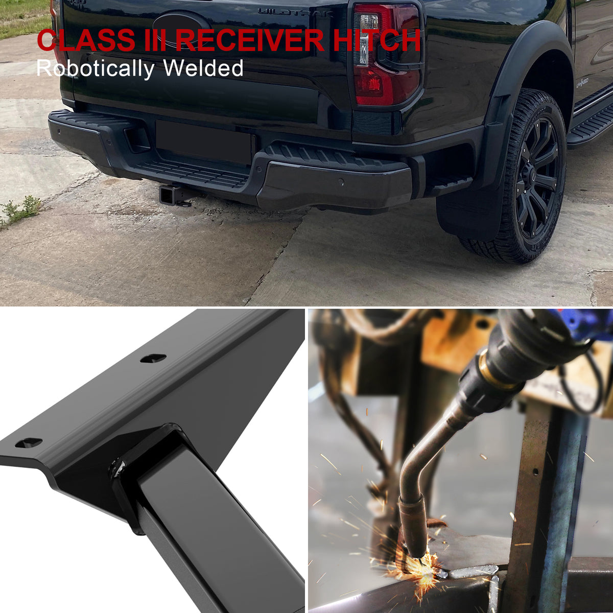 Carbon Steel Rear Hitch Class 3 2019-2023 Ford Ranger HT18CJD17