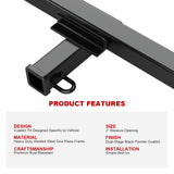 Carbon Steel Rear Hitch Class 3 1996-2020 Isuzu Hombre\1983-2004 Chevrolet S10\1983-1990 GMC S15\1991-2004 GMC Sonoma HT18CJI08