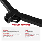 Carbon Steel Rear Hitch Class 3 2002-2005 Ford Explorer 4-Door\2003-2005 Lincoln Aviator\2002-2005 Mercury Mountaineer\Fits Beneath OE 1.25 In. Receiver HT24CAE55