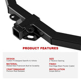 Carbon Steel Rear Hitch Class 3 2007-2010 Saturn Outlook\2007-2016 GMC Acadia\2017 GMC Acadia Limited\2008-2017 Buick Enclave\2009-2017 Chevrolet Traverse HT24CAI81