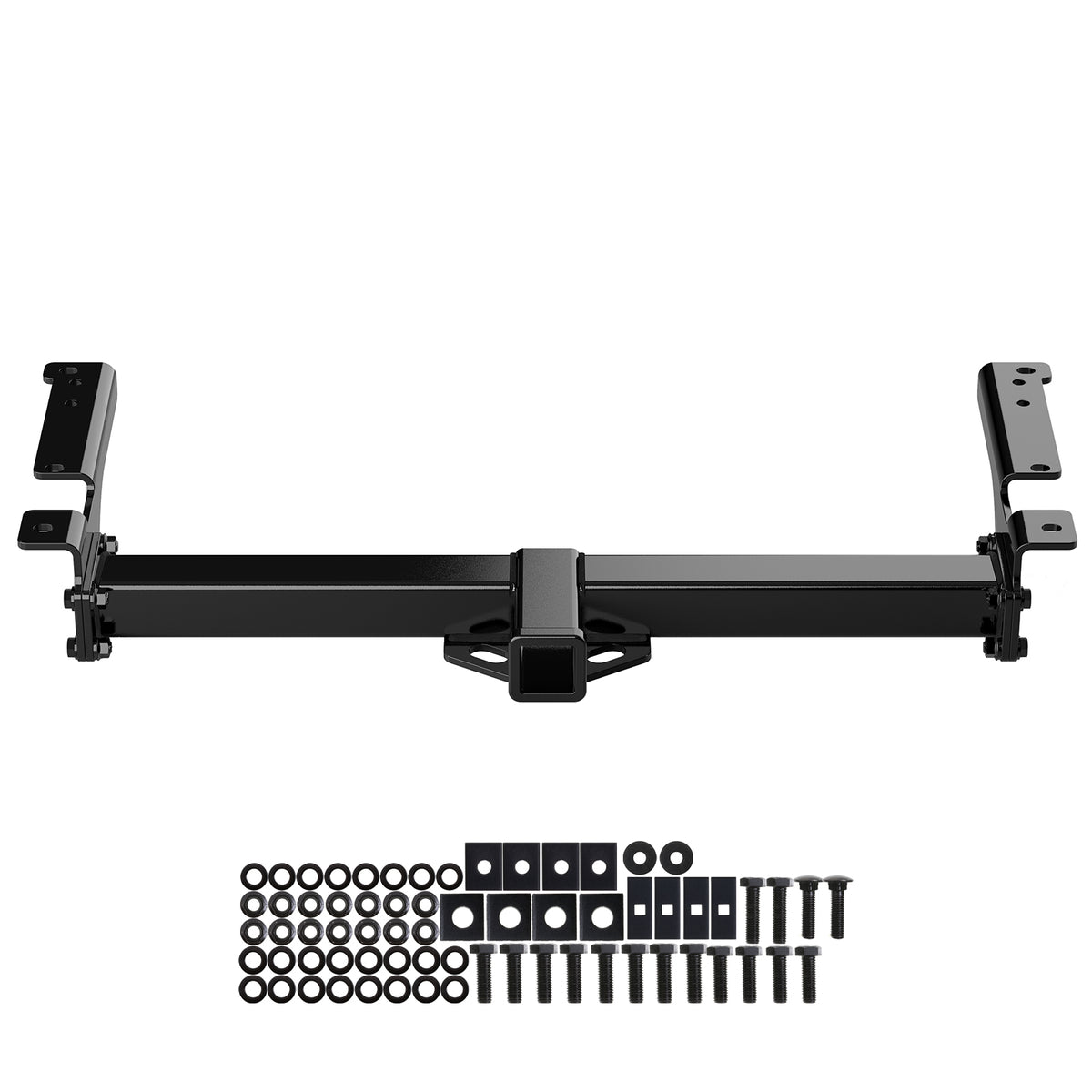 Carbon Steel Rear Hitch Class 3 1975-1998 Ford E-150 Econoline/E-250 Econoline/E-350 Econoline\1999-2002 Ford E-150 Econoline/E-250 Econoline/ E-350 Super Duty\2003-2006 Ford E-150/E-250/ E-350 Super Duty  HT24CCF76