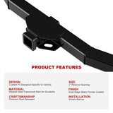 Carbon Steel Rear Hitch Class 3 2007-2014 Toyota FJ Cruiser HT24CCG50