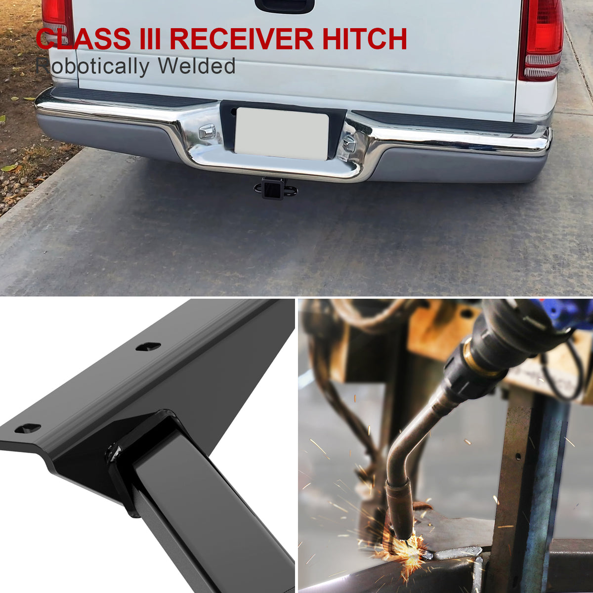 Carbon Steel Rear Hitch Class 3 1987-2004 Dodge Dakota HT24CCJ85