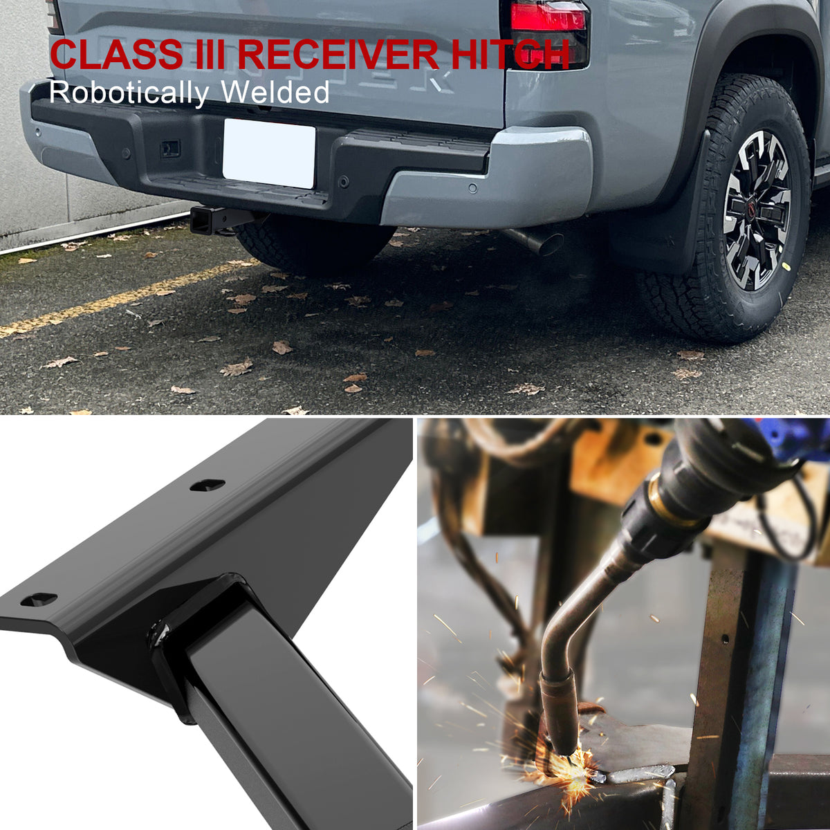 Carbon Steel Rear Hitch Class 3 2005-2026 Nissan Frontier\2009-2012 Suzuki Equator HT24CFD08