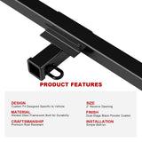 Carbon Steel Rear Hitch Class 3 2005-2026 Nissan Frontier\2009-2012 Suzuki Equator HT24CFD08