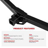 Carbon Steel Rear Hitch Class 3 2002-2007 Saturn Vue\2005-2017 Chevrolet Equinox\2006-2009 Pontiac Torrent\2010-2017 GMC Terrain HT24CIA58