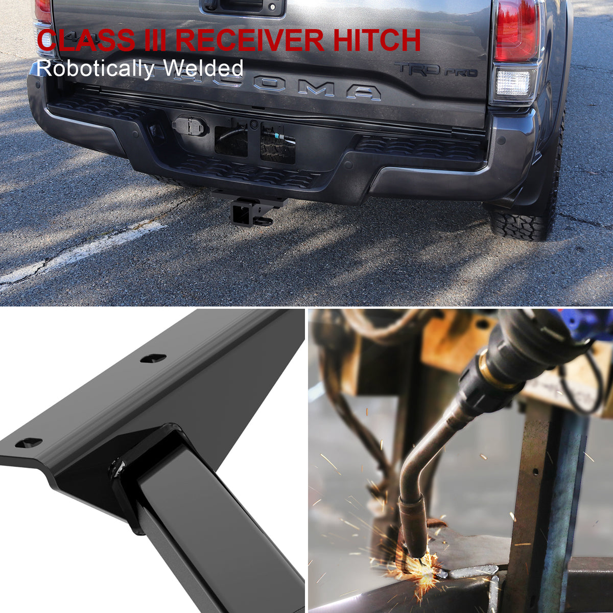 Carbon Steel Rear Hitch Class 3 2016-2023 Toyota Tacoma (Excl. Factory Receiver) HT24CJB64