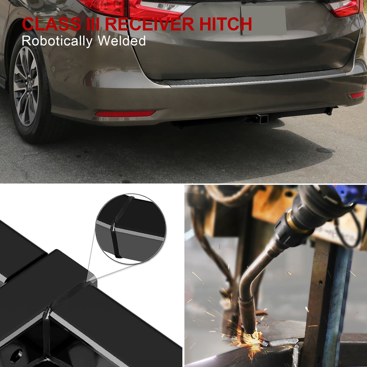 Carbon Steel Rear Hitch Class 3 2018-2026 Honda Odyssey HT24CJC70