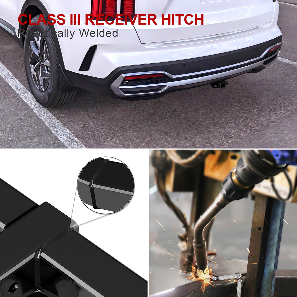 Carbon Steel Rear Hitch Class 3 2021-2024 Kia Sorento\2021-2023 Hyundai Santa Fe  HT24CJD73