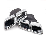 Polished Stainless Steel Exhaust Tip Set – Mercedes-Benz S-Class / Performance Rear Muffler Tips (Pair)