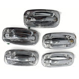 1999-2006 Chevy Silverado/ GMC Sierra 1500 2500 3500 Crew Cab Chrome ABS Front Left Door Handle Cover Trim w/ 1 Key Hole