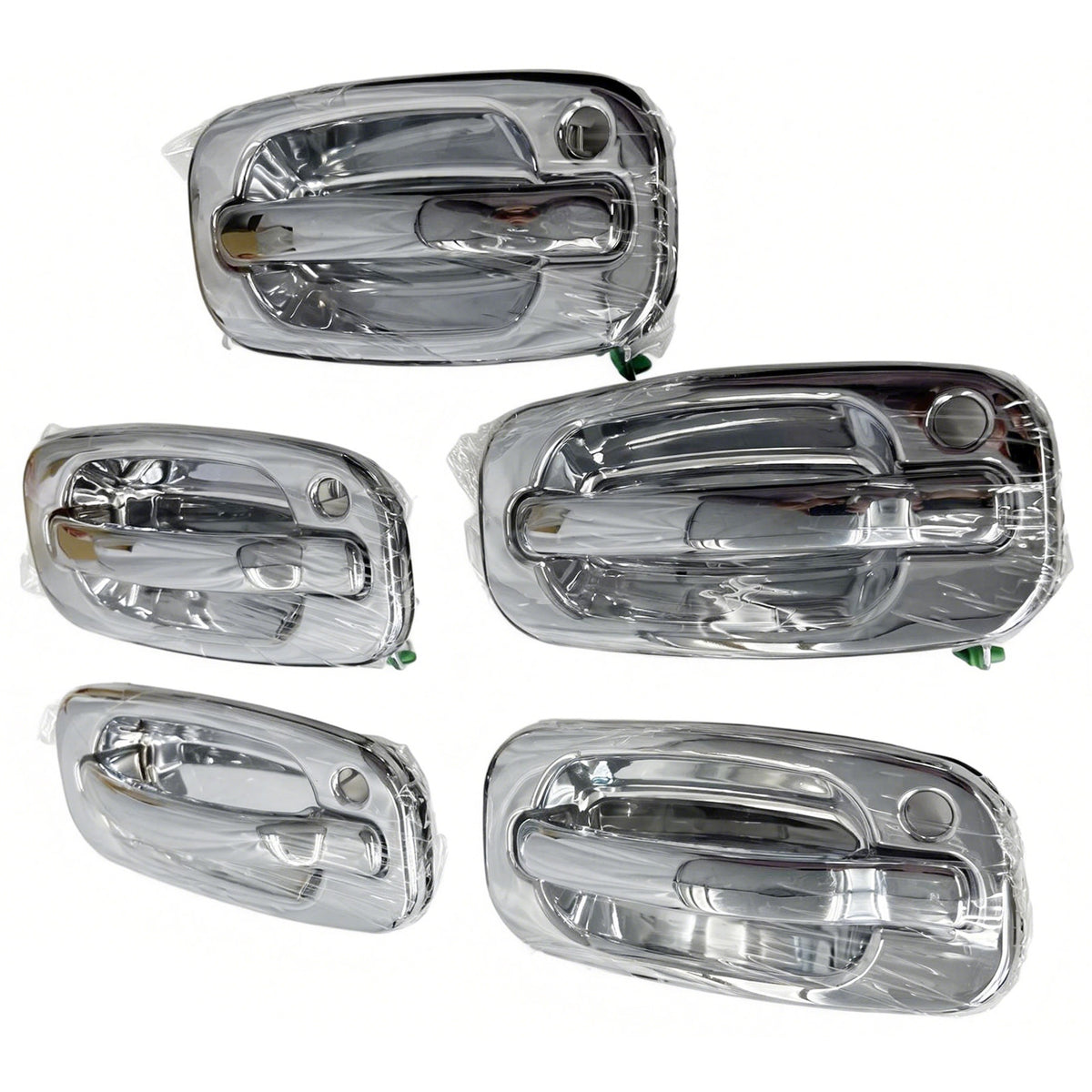 1999-2006 Chevy Silverado/ GMC Sierra 1500 2500 3500 Crew Cab Chrome ABS Front Left Door Handle Cover Trim w/ 1 Key Hole