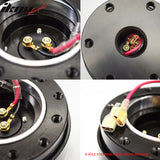 Universal JDM Racing Steering Wheel Quick Release Sanp Off Aluminum