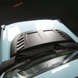 2021-2025 Ford Bronco Non-Functional Black Front Hood Bonnet Cover ABS