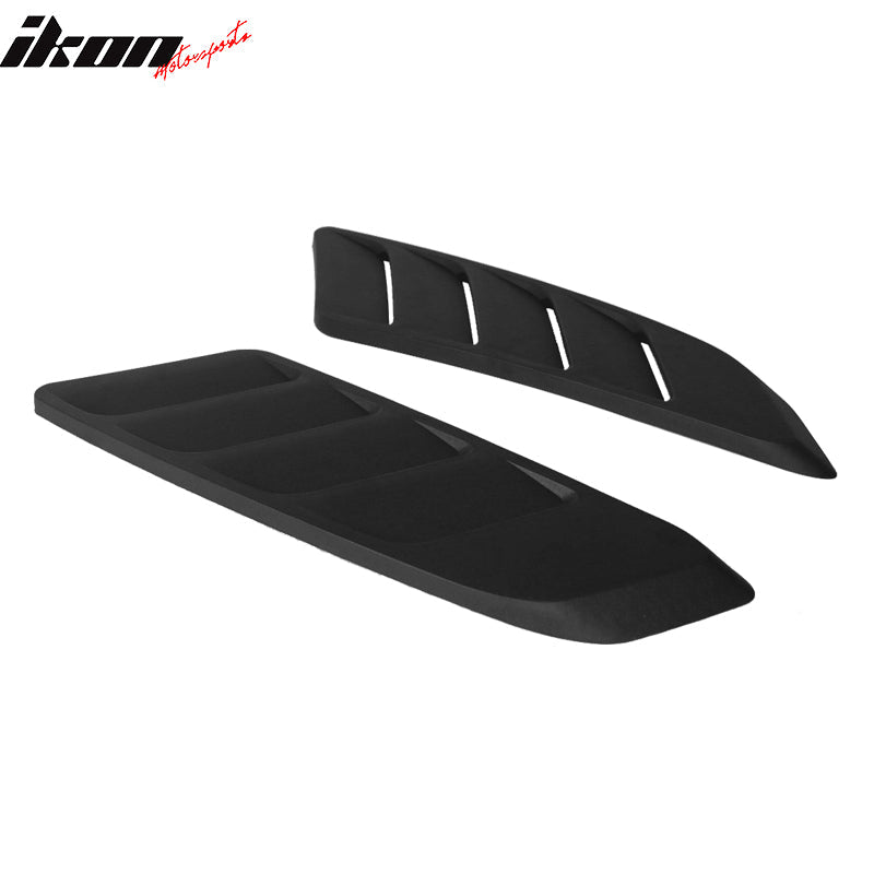 2015-2018 Ford Mustang V6 & EcoBoost GT Style Black Hood Vents PP
