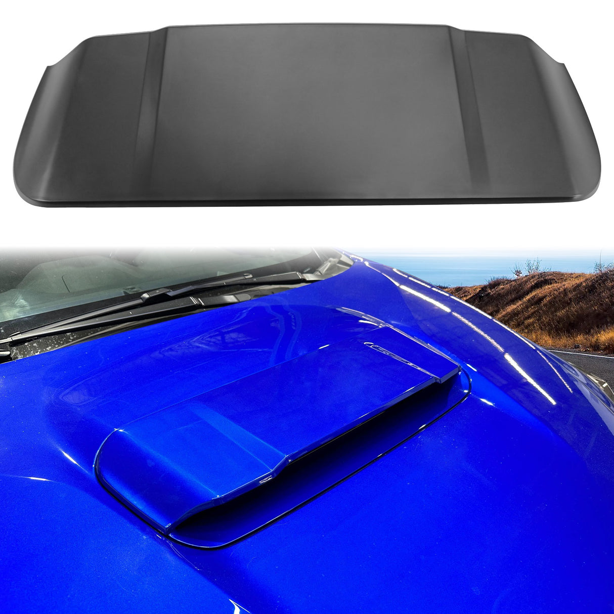 2022-2025 Subaru WRX D Style Matte Black Front Bumper Hood Vent