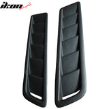 Universal Fitment 20x5" Air Flow Hood Vent Scoop Bonnet Cover 2PC
