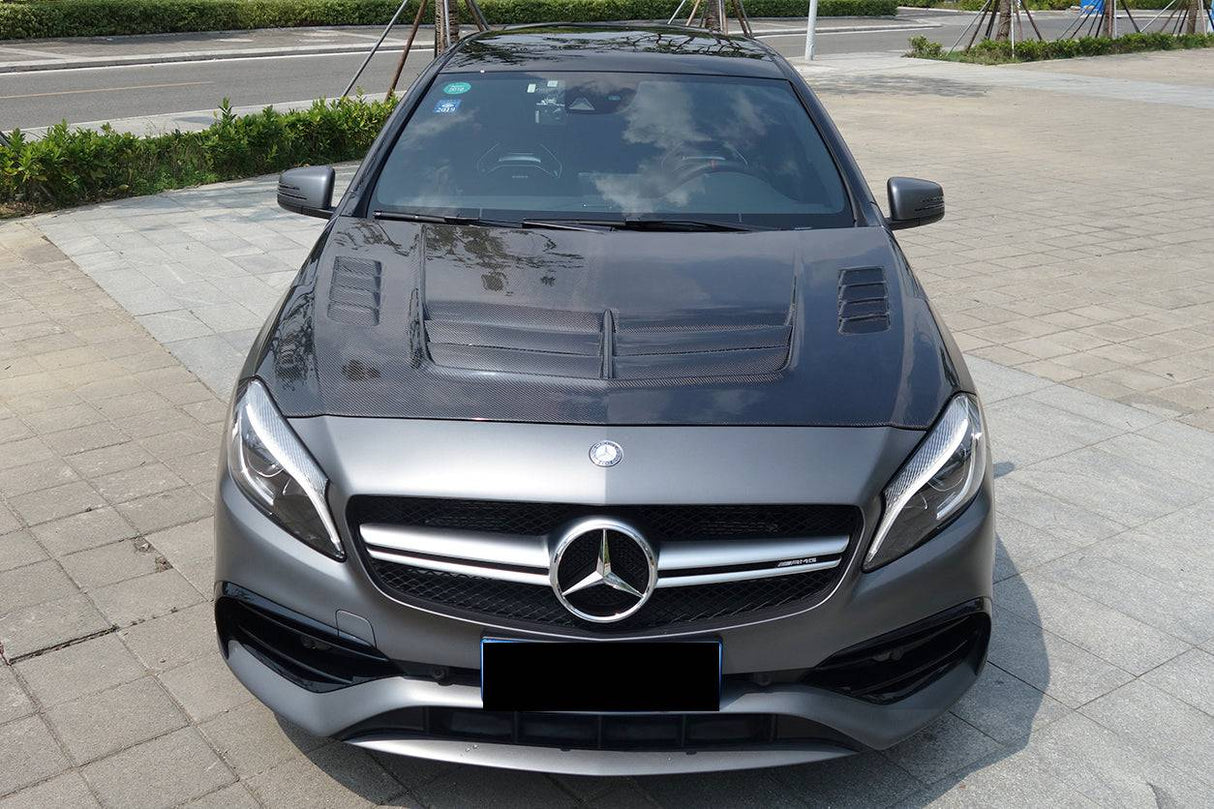 2012-2018 Mercedes Benz W176 A45 AMG VA Style Hood