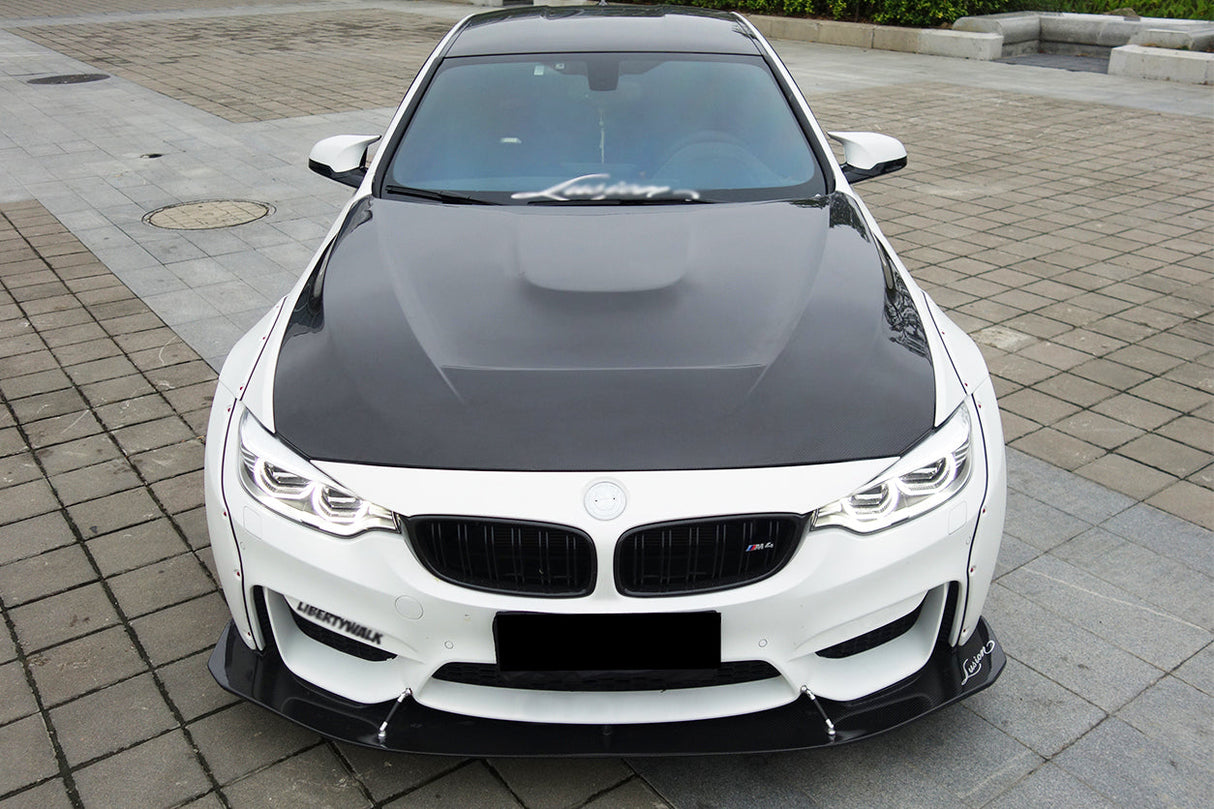 2014-2020 BMW M3 F80 | M4 F82 Carbon Fiber Hood - DarwinPRO GTS Design