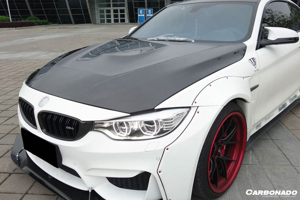 2014-2020 BMW F80 M3 | F82 M4 GTS Design Carbon Fiber Hood