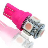 T10 LED Interior Bulbs (Pink/Purple) – 12V W5W 194 168 158 5050 SMD Car Dome, Map, Tail & Side Marker Light Set (10PCS)