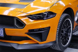 Front Hood Intake Vent Louvers & Fog Light Winglet Cover Trim for Ford Mustang 2018–2022 | Aggressive Front-End Styling Upgrade
