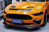 Front Hood Intake Vent Louvers & Fog Light Winglet Cover Trim for Ford Mustang 2018–2022 | Aggressive Front-End Styling Upgrade