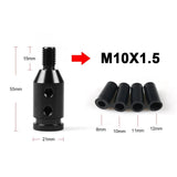 Universal Manual Gear Shift Knob Adapter – Aluminum M10x1.5 & M12x1.25 Thread Conversion Kit
