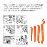 Trim & Panel Removal Tool Kit (4-Piece) – Interior/Exterior Pry Tools for Automotive